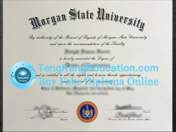 摩根州立大学毕业证Morgan State University diploma