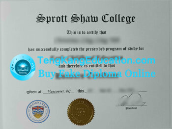 斯普罗特肖学院毕业证Sprott Shaw College diploma