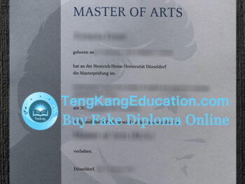 杜塞尔多夫大学毕业证Heinrich-Heine-Universität Düsseldorf Urkunde