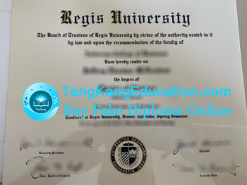 瑞吉斯大学毕业证Regis University diploma