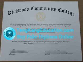 科克伍德社区学院毕业证Kirkwood Community College diploma