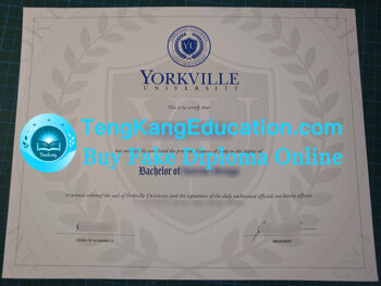 约克维尔大学文凭Yorkville University diploma