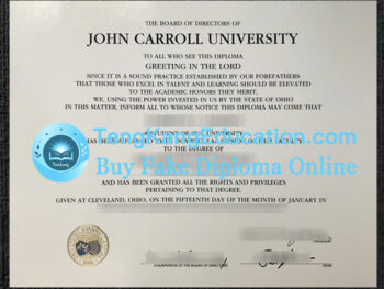 约翰卡罗尔大学毕业证John Carroll University diploma