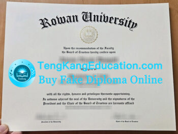 罗文大学毕业证Rowan University diploma