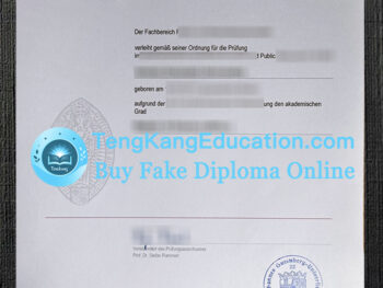 美因茨大学毕业证Universität Mainz Urkunde