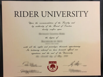 莱德大学毕业证Rider University diploma