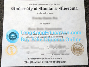 蒙大拿大学毕业证University of Montana diploma