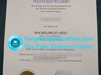 西安大略大学毕业证University of Western Ontario diploma