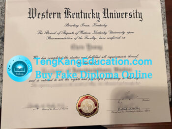 西肯塔基大学文凭Western Kentucky University diploma