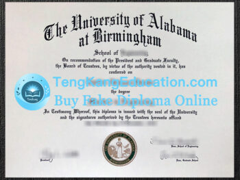 阿拉巴马大学伯明翰分校文凭University of Alabama at Birmingham diploma