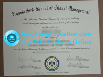 雷鸟全球管理学院文凭Thunderbird School of Global Management diploma