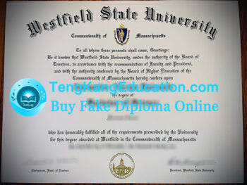 韦斯特菲尔德州立大学文凭Westfield State University diploma
