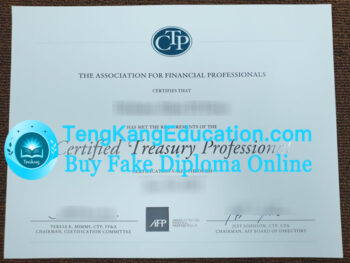 CTP证书Certified Treasury Professional certificate