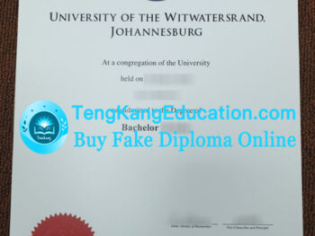 南非金山大学毕业证University of the Witwatersrand diploma