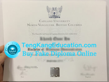 卡普兰诺大学毕业证Capilano University diploma