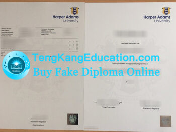 哈珀亚当斯大学文凭和成绩单Harper Adams University diploma and transcript