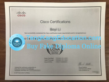 思科认证网络工程师证书Cisco CCNA Certificate
