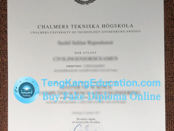 查尔姆斯理工大学毕业证Chalmers tekniska högskola diploma