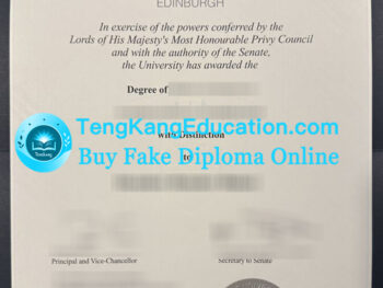 玛格丽特女王大学文凭Queen Margaret University diploma