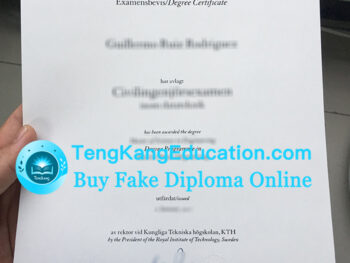 瑞典皇家理工学院毕业证Kungliga Tekniska högskolan diploma