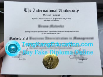 维也纳国际大学文凭International University Vienna diploma
