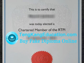 英国皇家城市规划学会证书RTPI certificate