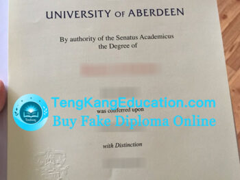 阿伯丁大学毕业证University of Aberdeen diploma
