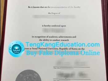 首尔大学毕业证Seoul National University diploma