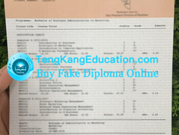 香港城市大學成績單City University of Hong Kong transcript