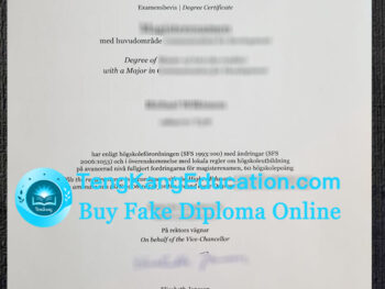 马尔默大学文凭Malmö universitet diploma
