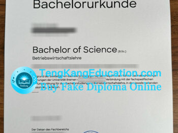 不来梅大学毕业证Universität Bremen Urkunde