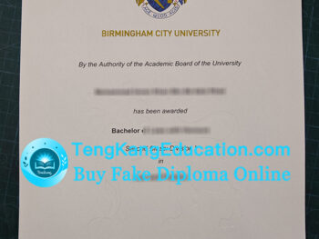 伯明翰城市大学毕业证, Birmingham City University diploma