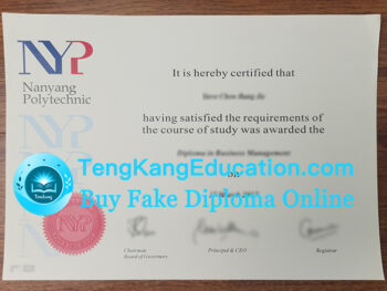 南洋理工学院毕业证, Nanyang Polytechnic diploma