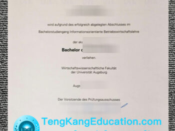 奥格斯堡大学毕业证Universität Augsburg Urkunde