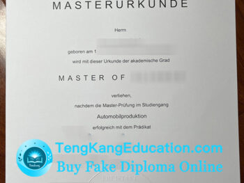 开姆尼茨工业大学文凭Technische Universität Chemnitz Urkunde