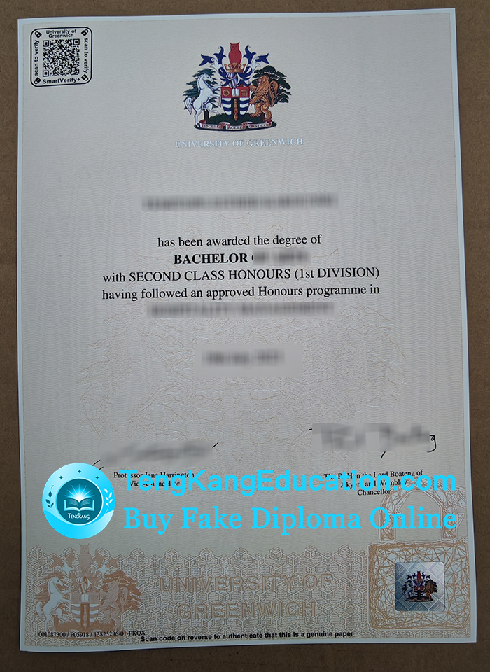 格林威治大学毕业证, University of Greenwich diploma