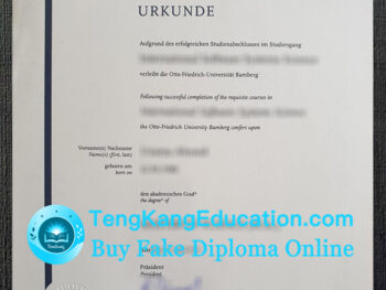 班贝格大学毕业证Otto-Friedrich-Universität Bamberg Urkunde